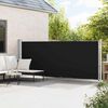 vidaXL Ištraukiama šoninė kiemo markizė, juodos spalvos, 600x160cm