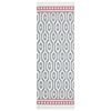 vidaXL Kilimėlis, pilkos spalvos, 100x300cm, medvilnė