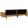 vidaXL Dvivietė sofa-lova, rudos spalvos, aksomas
