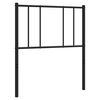 vidaXL Metalinis pakaitinis galvūgalis, juodos spalvos, 100cm