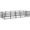 vidaXL Lauko voljeras &scaron;unims, plienas, 9,38m&sup2;