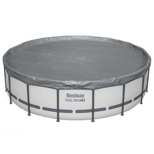 Bestway Baseino dangtis &Oslash;4,88 m Apvali Poliesteris Pilka
