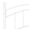 vidaXL Lovos rėmas, baltos spalvos, 140x200cm, metalas