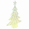 vidaXL Kalėdų eglutė 120 LED &Scaron;ilta balta 120,5 cm PET