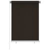 vidaXL Lauko roletas, 105 (plotis) x 140 (auk&scaron;tis) cm, rudos spalvos, HDPE