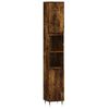 vidaXL Vonios kambario spintelė, dūminio ąžuolo, 30x30x190cm, mediena