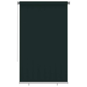 vidaXL Lauko roletas, 145 (plotis) x 230 (auk&scaron;tis) cm, tamsiai žalios spalvos, HDPE