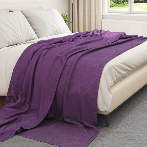 vidaXL Mesti antklodės 24 pcs Violetinė 270 x 240 cm Flysas