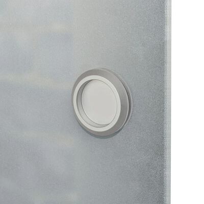 vidaXL Stumdomos durys, stiklas ir aliuminis, 178 cm, sidabro spalvos