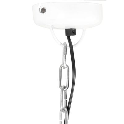 vidaXL Pakabinamas šviestuvas, baltas, 42cm, 25W, apskritas, E27