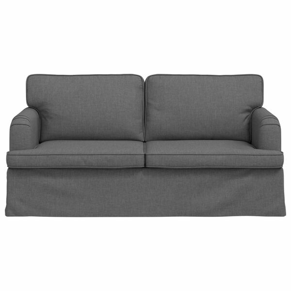 vidaXL Sofa Tamsiai pilka 142 x 80 x 85 cm audinys