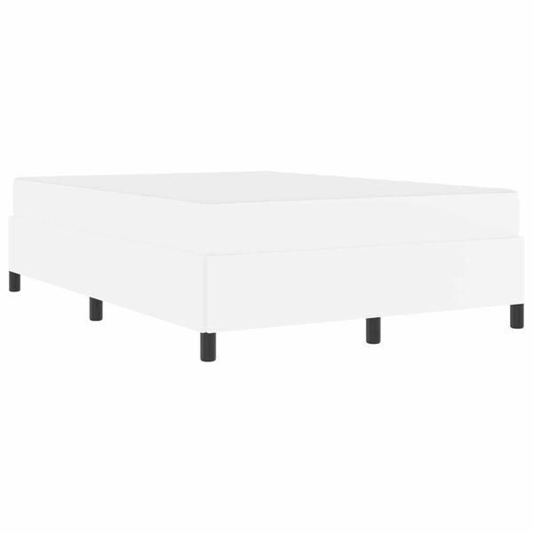 vidaXL Lovos rėmas su čiužiniu Balta 160 x 200 cm audinys