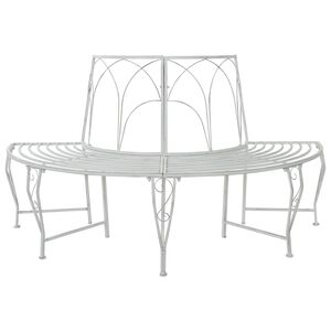 vidaXL Medžio suolelis 4-Vietų skaičius 160 x 80 x 89 cm Plienas