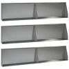 vidaXL Sienelė 6 vnt. 100 x 12 x 30 cm Galvanizuotas plienas Sidabrinė