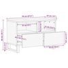 vidaXL Televizoriaus spintelė Ruda 70 x 33 x 46 cm Kietas mango medis