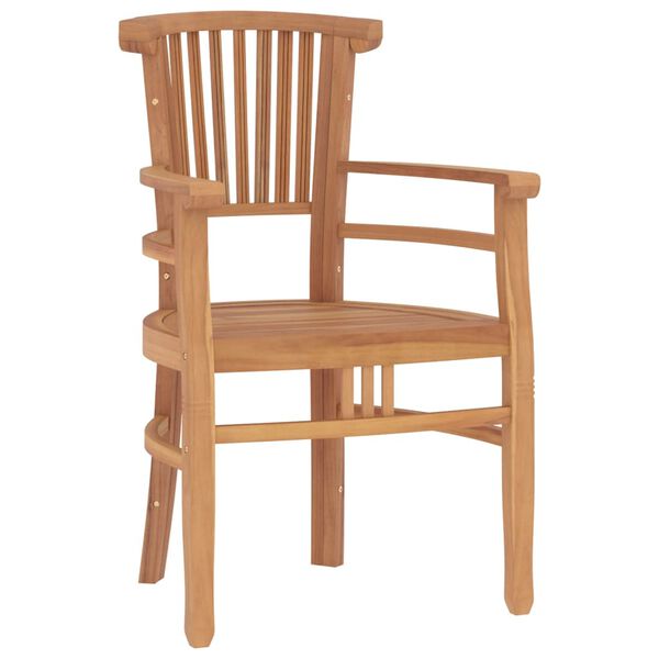 vidaXL Sodo valgomojo baldų komplektas, 5 dalių, tikmedžio masyvas