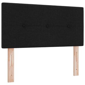 vidaXL Galvūgalis su galvūgalio Juoda 80 cm Dirbtinė oda