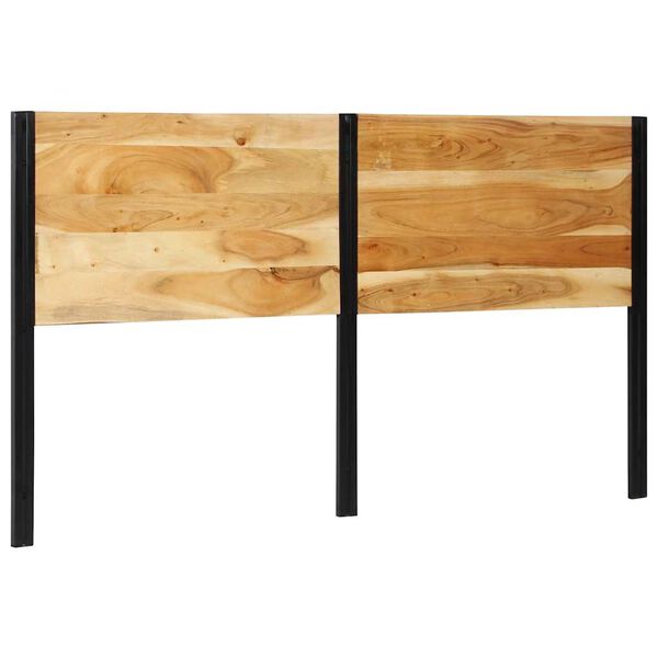 vidaXL Galvūgalis, 180cm, akacijos medienos masyvas/geležis