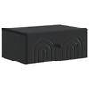 vidaXL Sieninis naktinis staliukas Juoda 49 x 34,5 x 20 cm