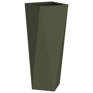 vidaXL Lovelis Alyvuogių žalia 30 x 30 x 75 cm Plienas