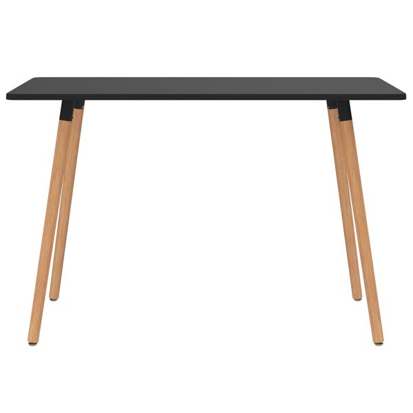 vidaXL Valgomojo baldų komplektas, 5 dalių, geltonos ir juodos spalvos