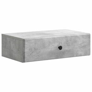vidaXL Sieninis &scaron;oninis staliukas Betono pilka 59 x 34,5 x 17 cm