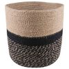 vidaXL Vazonų rinkinys 2 vnt. Natūrali ir juoda &Oslash; 21 x 21 cm