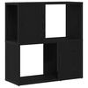 vidaXL TV spintelių komplektas 60 x 24 x 63 cm Juoda Apdirbta mediena