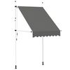 vidaXL Rankiniu būdu i&scaron;traukiama markizė, antracito, 150cm