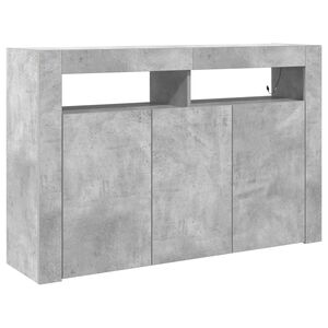 vidaXL Kabalas Betono pilka 116 x 30 x 75 cm Apdirbta mediena