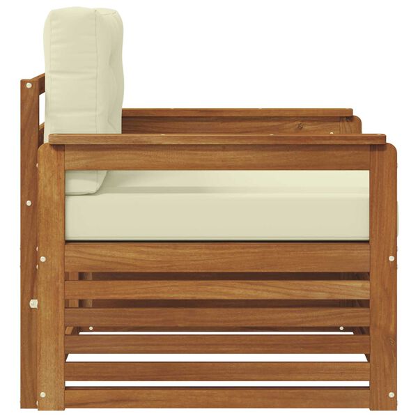 vidaXL Lauko sofos komplektas Tvirta akacijos mediena ir poliesteris