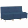 vidaXL Modulinis sofa vienetas be rankų 3 pcs Mėlyna 55 x 74 x 82 cm
