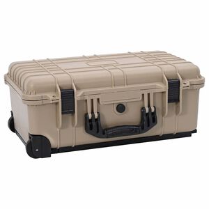 vidaXL Kieta bagažo dėžė Smėlio 56 x 35 x 23 cm Polipropilenas ir ABS