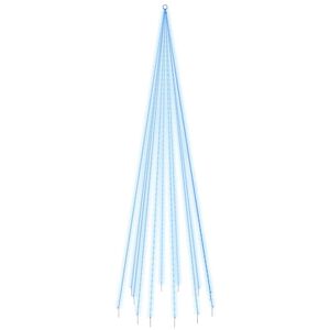 vidaXL Kalėdų eglutė ant vėliavos stiebo, 500cm, 732 mėlynos LED