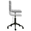 vidaXL Pasukamos valgomojo kėdės, 4vnt., &scaron;viesiai pilkos, aksomas