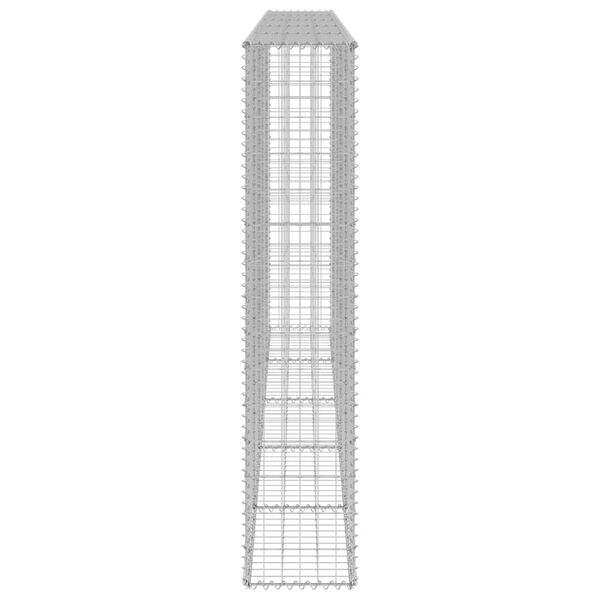 vidaXL Gabiono siena su dangčiais, 300x30x150cm, galvanizuotas plienas