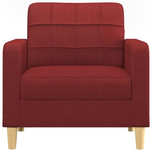 vidaXL Krėslas, raudonojo vyno spalvos, 60cm, audinys