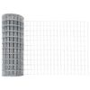 vidaXL Tvora su stulpais Sidabro 0,4 x 10 m Plienas