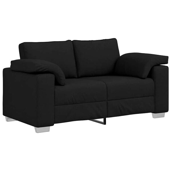 vidaXL Sofa 120cm Juoda audinys