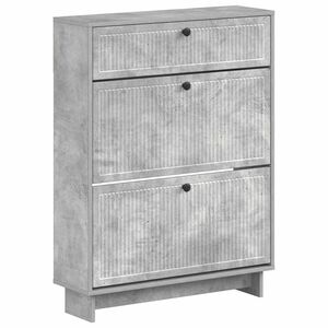 vidaXL Batu skrynia EDE 78 x 24 x 103 cm Apdirbta mediena Betono pilka