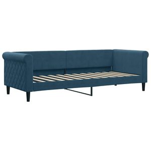 vidaXL Sofa, mėlynos spalvos, 80x200cm, aksomas