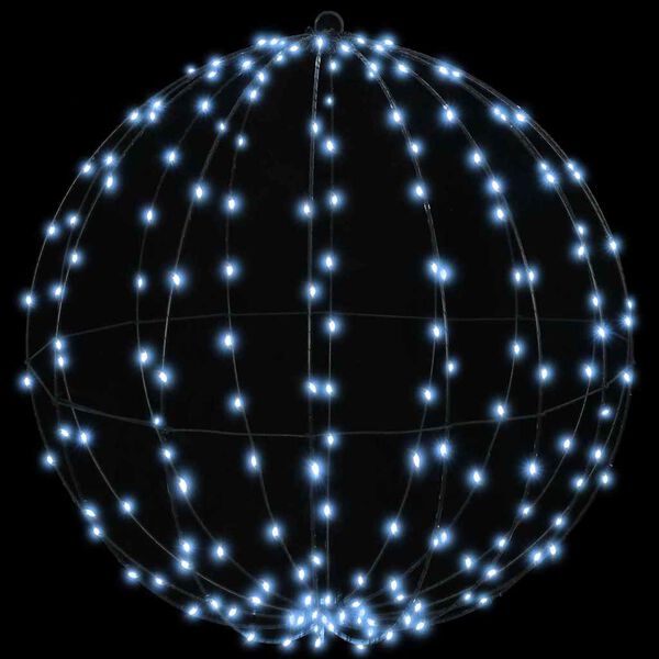 vidaXL Dovana su 384 LED 2 pcs &Scaron;alta balta 60 cm metalas