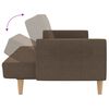 vidaXL Dvivietė sofa-lova su pakoja, taupe spalvos, audinys
