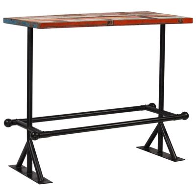 vidaXL Baro stalas, perdirbta mediena, įvairių spalvų, 120x60x107cm