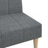 vidaXL Dvivietė sofa-lova, &scaron;viesiai pilkos spalvos, audinys