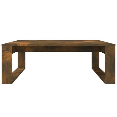 vidaXL Kavos staliukas, dūminio ąžuolo, 100x100x35cm, apdirbta mediena