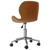 vidaXL Pasukamos valgomojo kėdės, 2vnt., rudos spalvos, aksomas