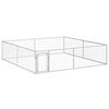 vidaXL Lauko voljeras &scaron;unims, 4x4x1m, galvanizuotas plienas