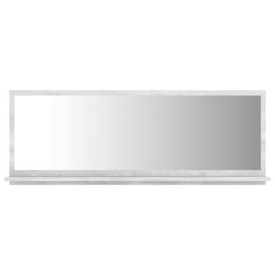 vidaXL Vonios kambario veidrodis, betono pilkas, 100x10,5x37cm, MDP