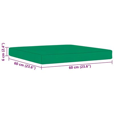 vidaXL Sodo komplektas su žalios spalvos pagalvėlėmis, 6 dalių